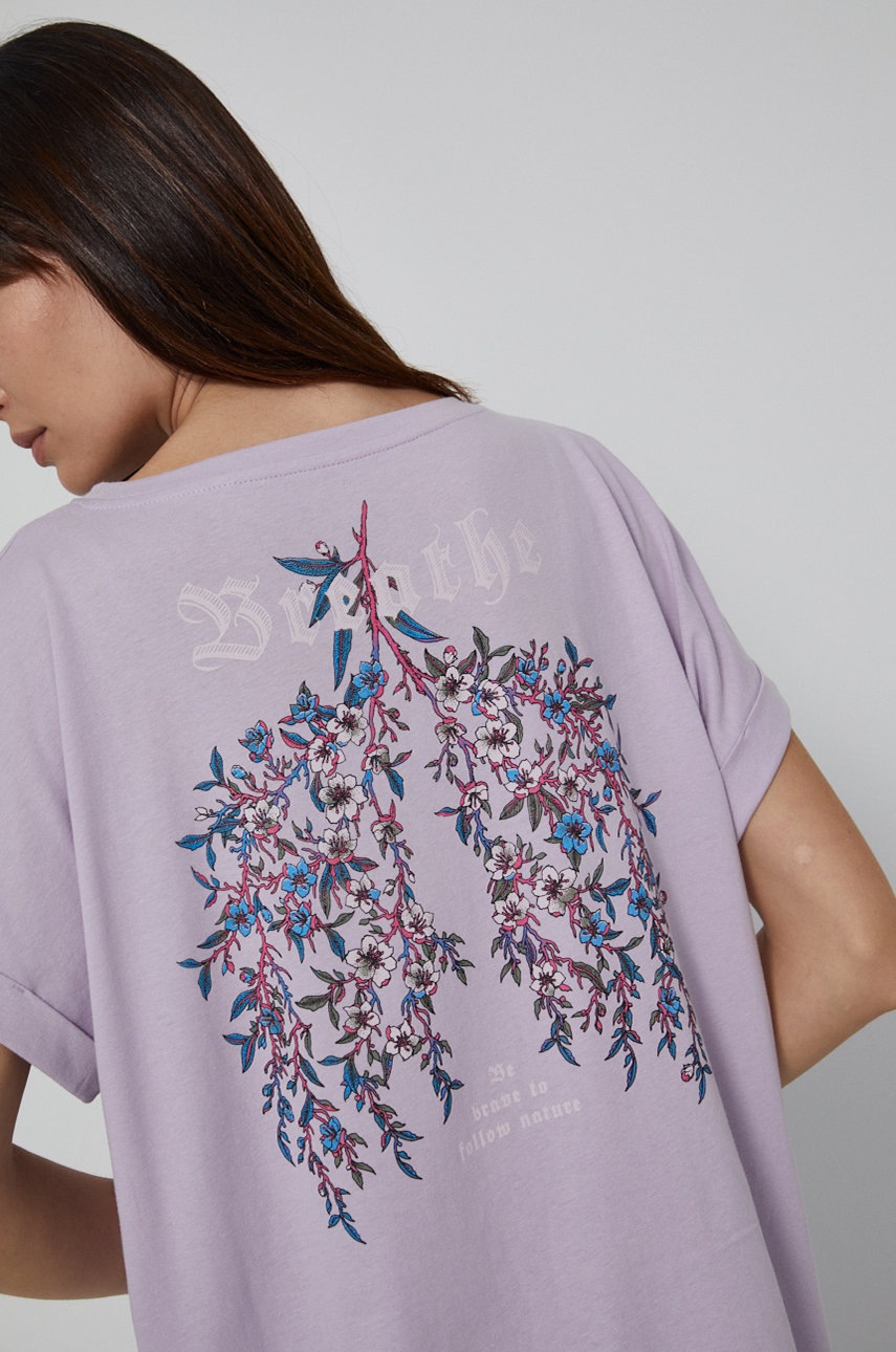 

Medicine - Памучна тениска Poetic Garden, Виолетов