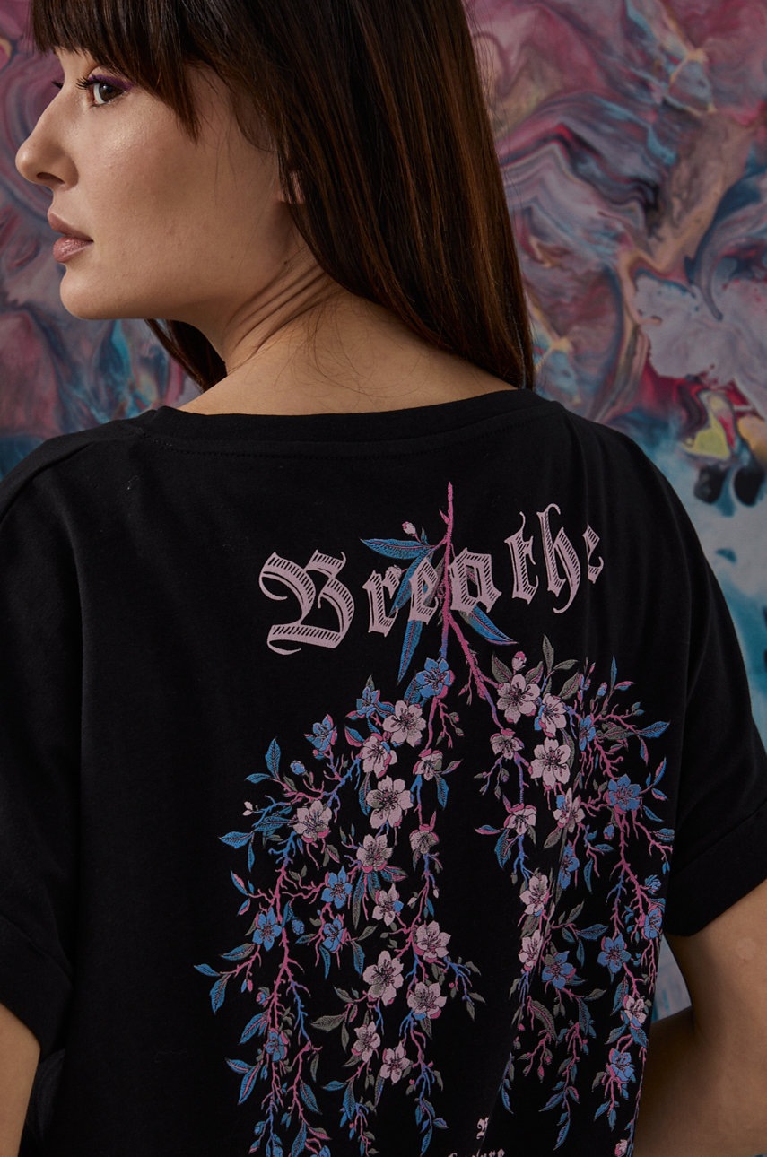 

Medicine - Памучна тениска Poetic Garden, Черен