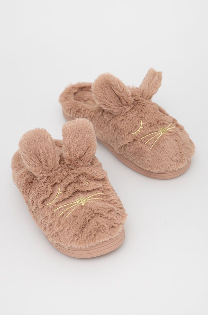 Pantofle Medicine béžová barva - béžová -  Svršek: Textilní materiál Vnitřek: Textilní mat