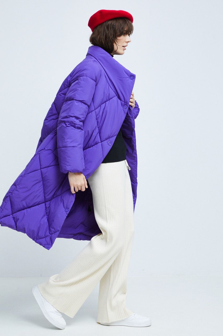 Medicine palton femei, culoarea violet, de iarna answear.ro imagine noua gjx.ro