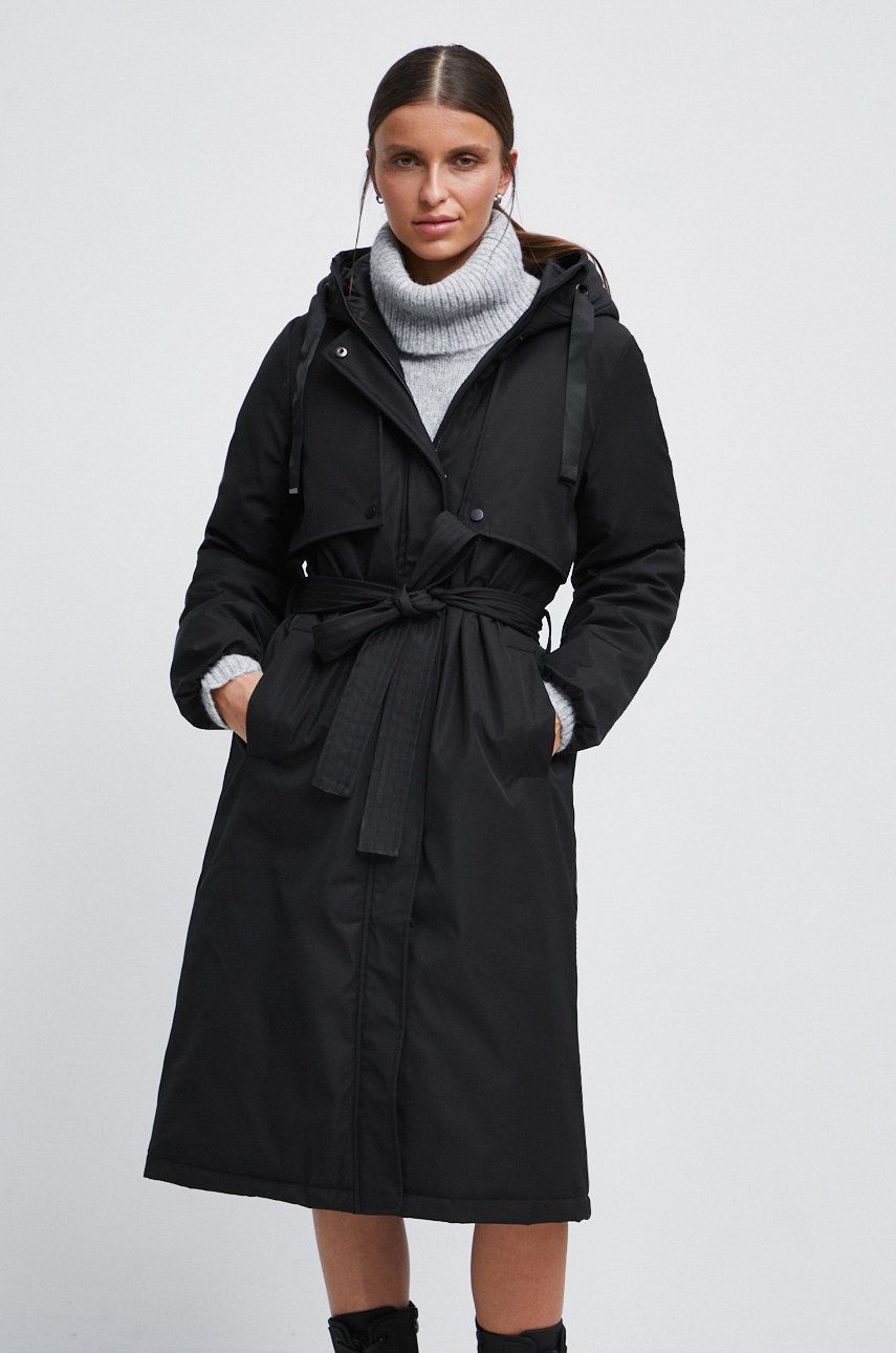 Medicine palton femei, culoarea negru, de iarna answear.ro imagine noua gjx.ro