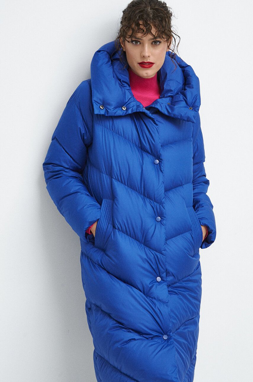 Péřový kabát Medicine - modrá - Hlavní materiál: 100 % Polyester Podšívka: 100 % Polyester