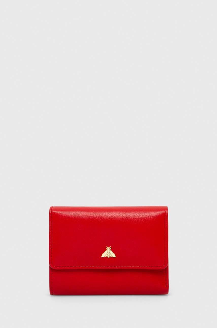 Kožená peněženka Medicine červená barva - červená - Hlavní materiál: 100 % Přírodní kůže Pod