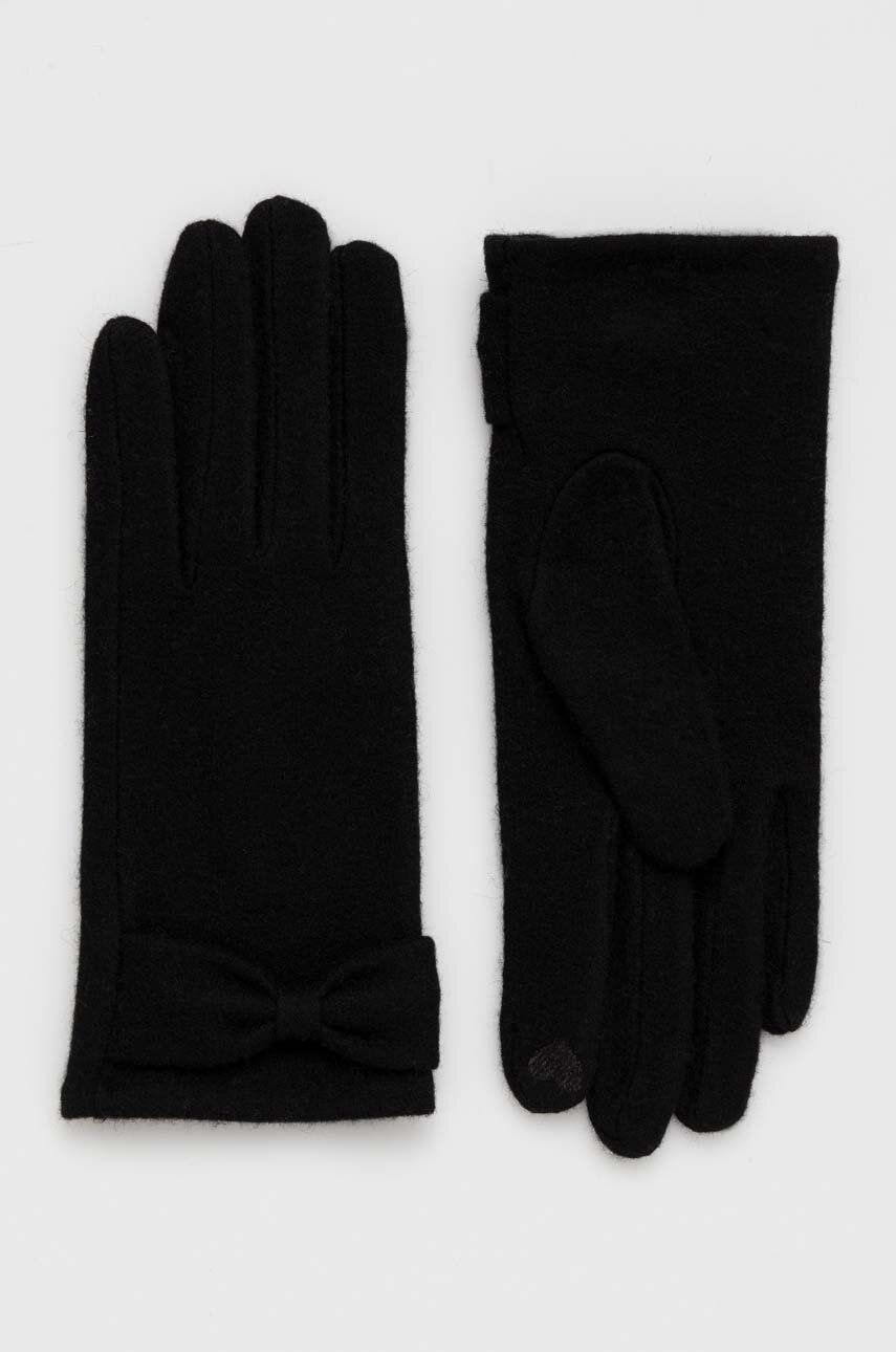Levně Vlněné rukavice Medicine černá barva