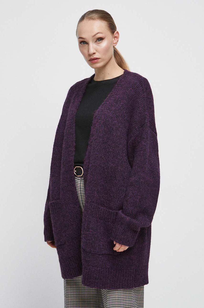 Medicine Cardigan Femei, Culoarea Violet, Calduros