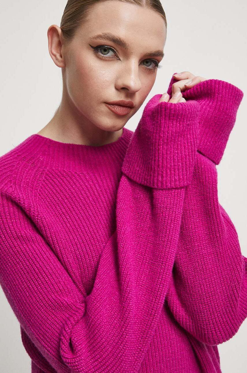 Medicine pulover femei, culoarea roz