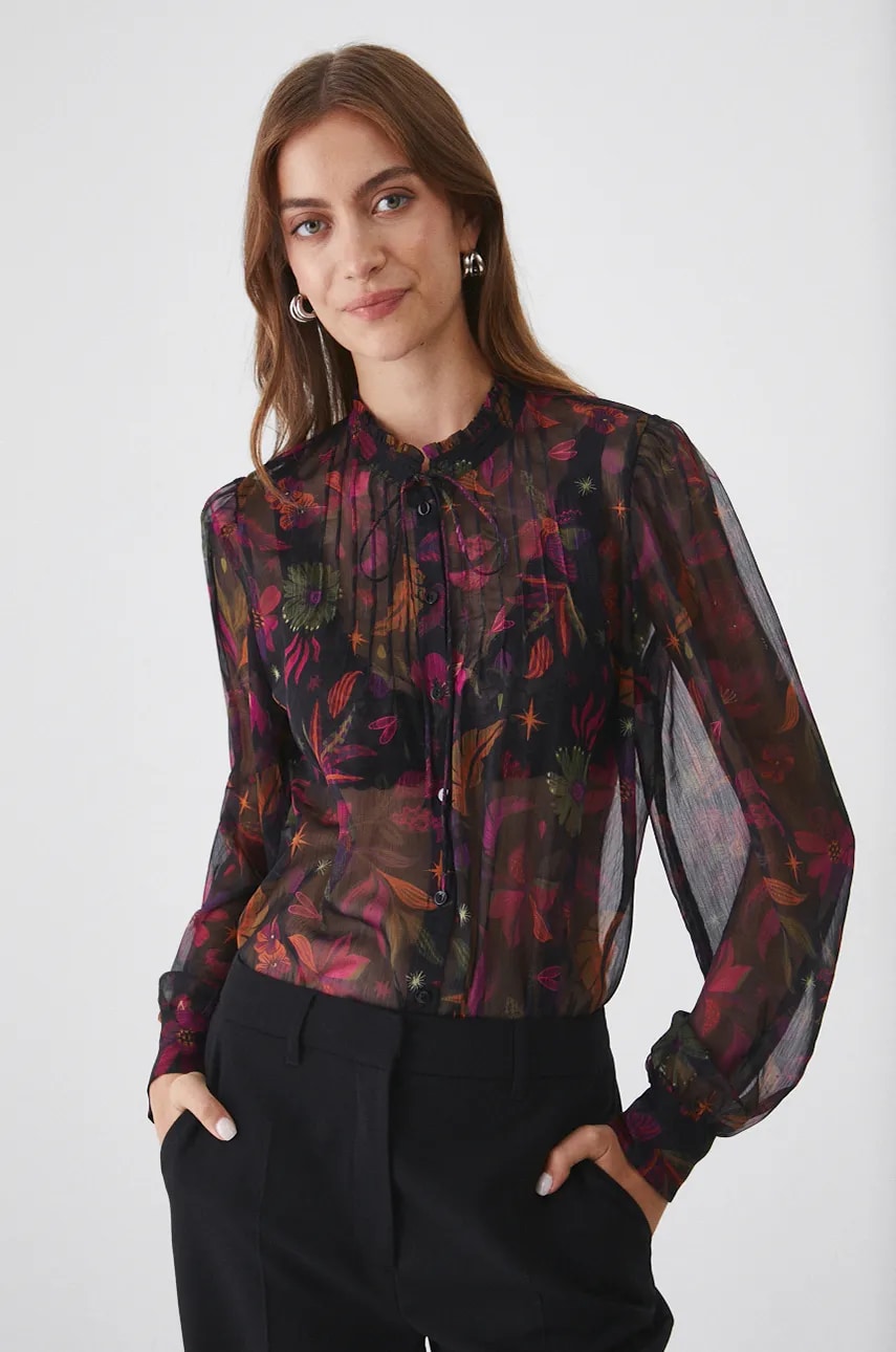 Medicine bluza femei, culoarea negru, modelator Medicine bluza femei, culoarea negru, modelator