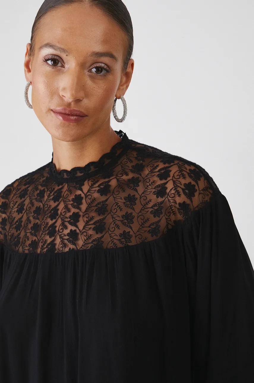 Medicine bluza femei, culoarea negru, cu imprimeu Medicine bluza femei, culoarea negru, cu imprimeu