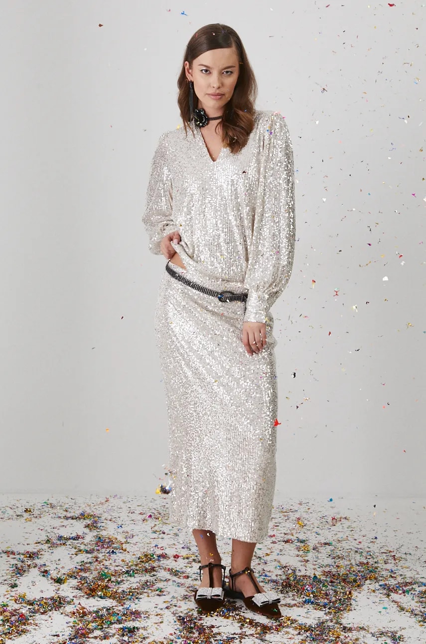 Medicine bluza femei, culoarea bej, cu imprimeu Medicine bluza femei, culoarea bej, cu imprimeu
