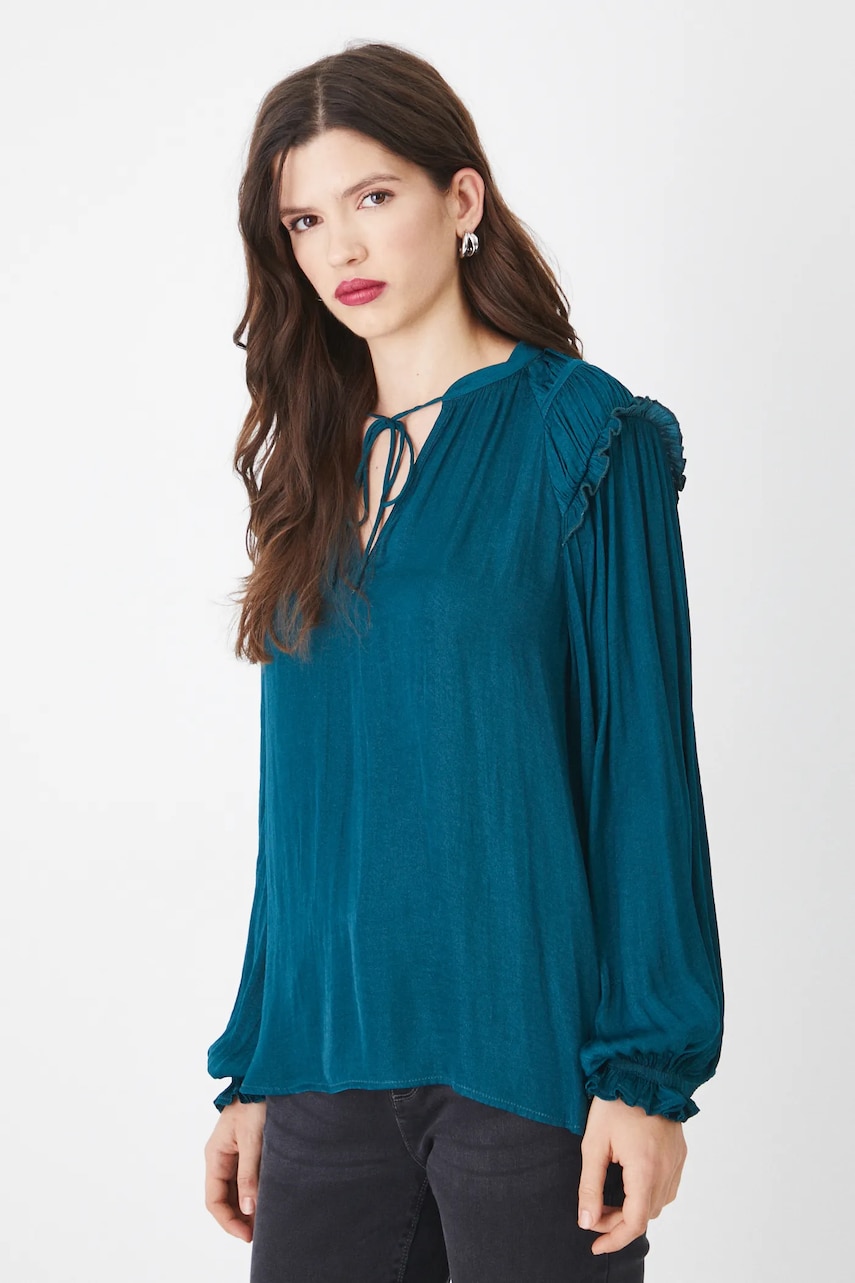 Medicine bluza femei, culoarea verde, neted Medicine bluza femei, culoarea verde, neted