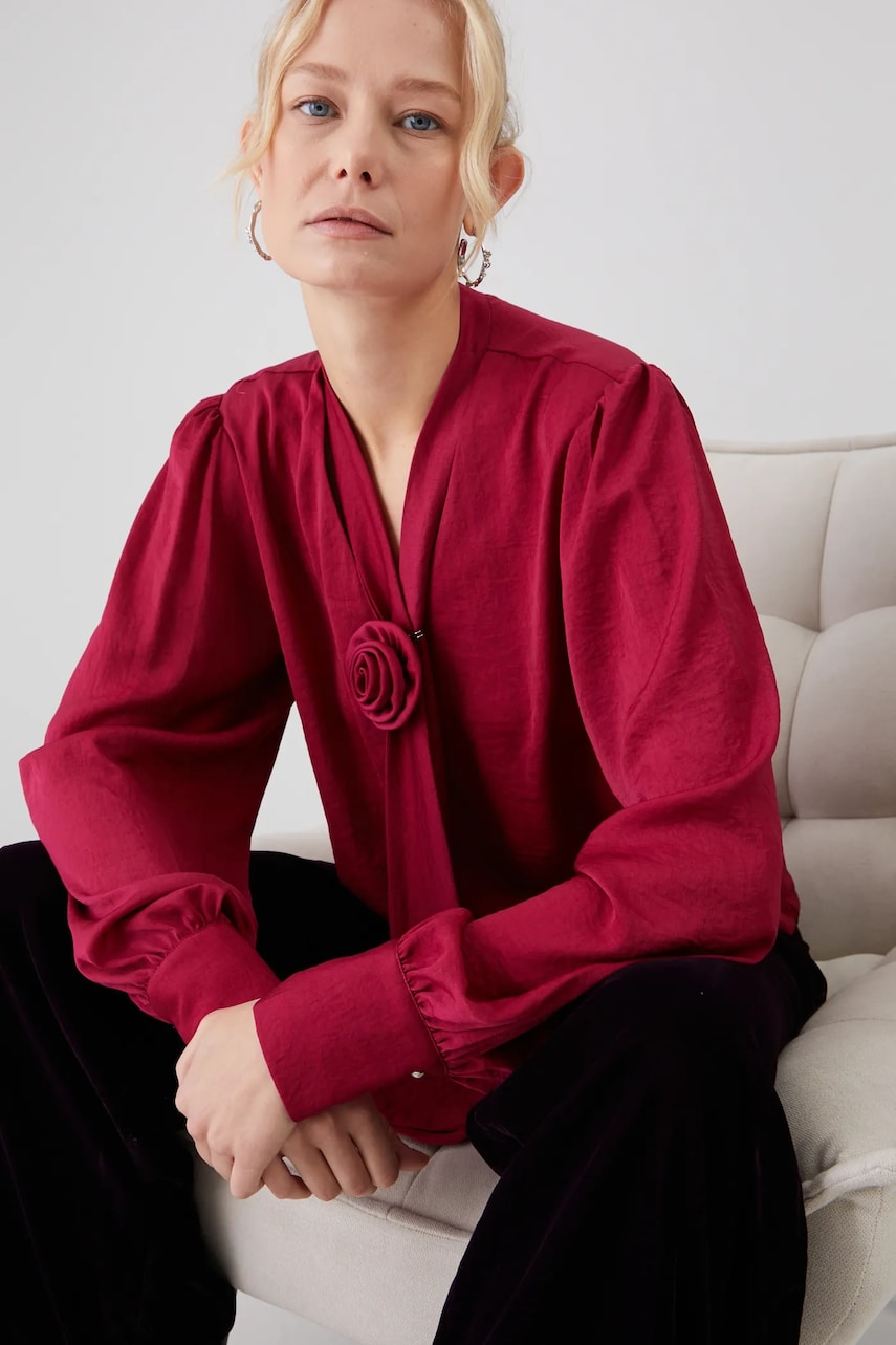 Medicine bluza culoarea violet, neted Medicine bluza culoarea violet, neted