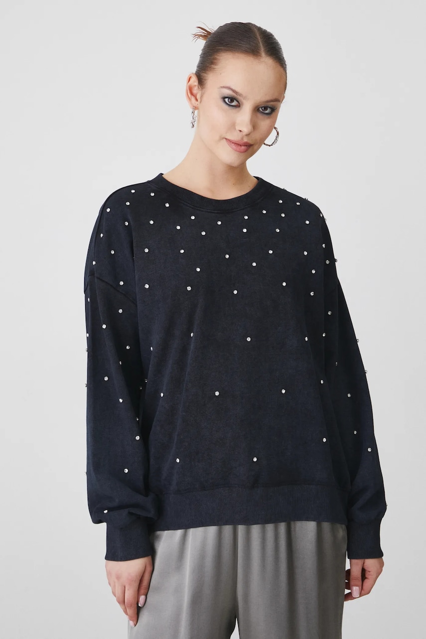 Medicine bluza femei, culoarea gri, cu imprimeu Medicine bluza femei, culoarea gri, cu imprimeu
