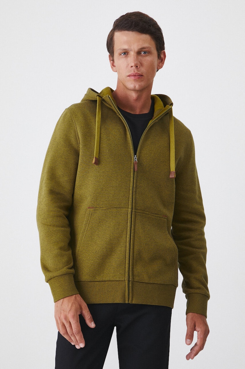 Medicine bluza culoarea verde, cu glugă