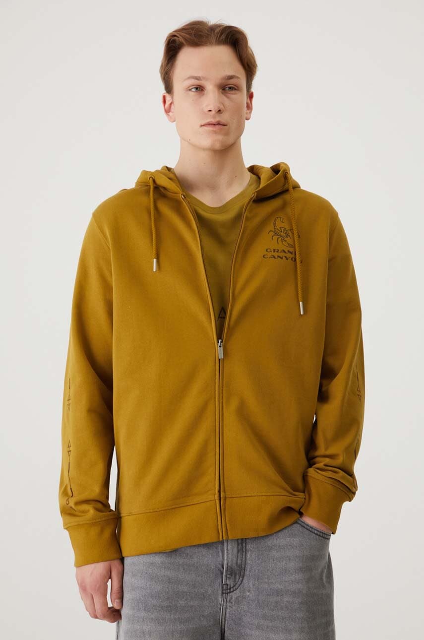 Medicine bluza culoarea verde, cu glugă, cu imprimeu Medicine bluza culoarea verde, cu glugă, cu imprimeu