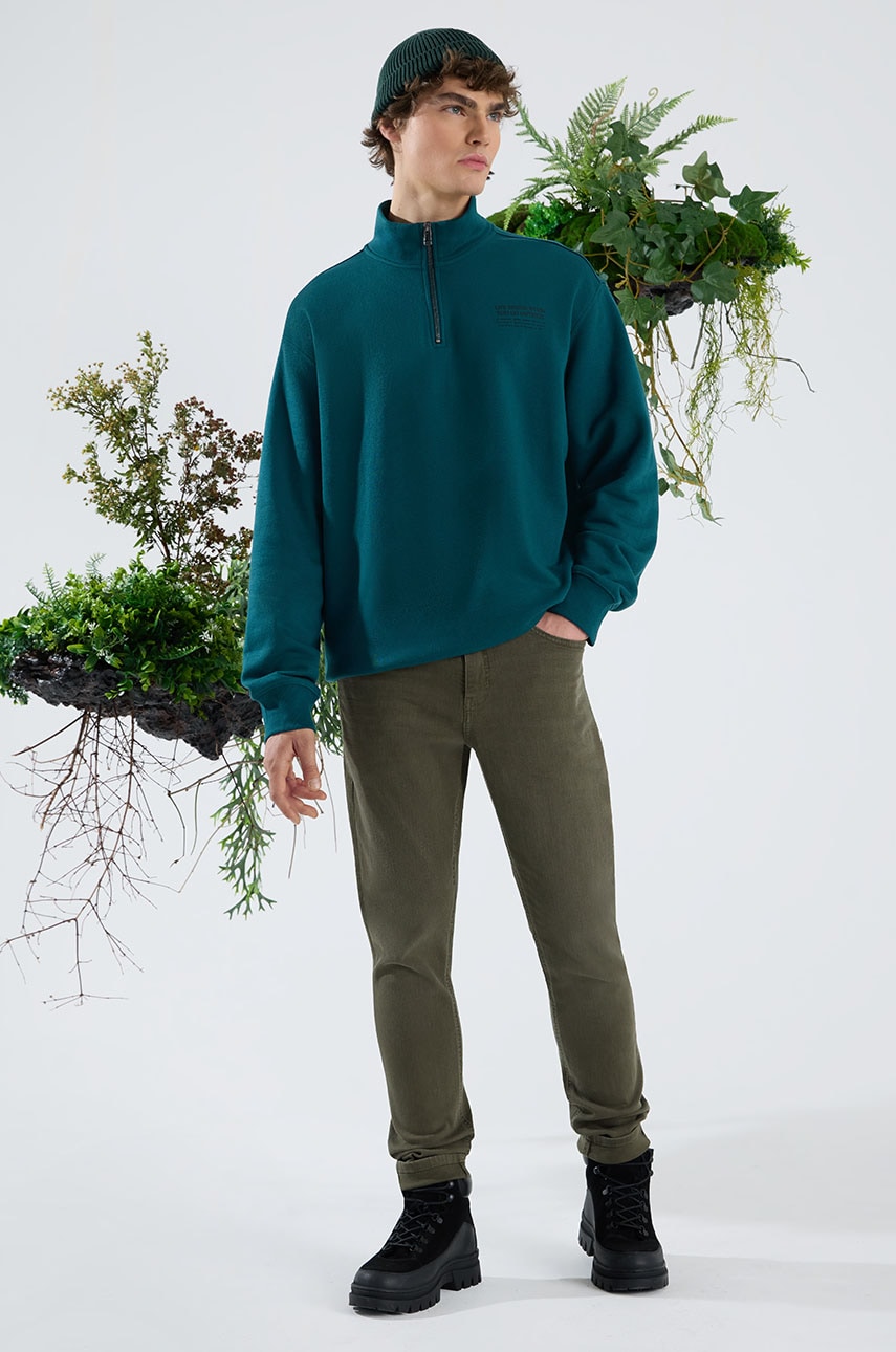 Medicine bluza barbati, culoarea verde, cu imprimeu Medicine bluza barbati, culoarea verde, cu imprimeu