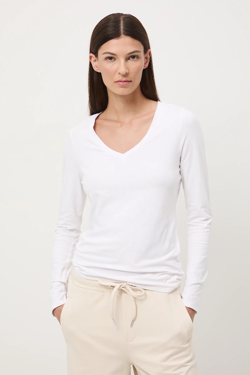 Medicine longsleeve culoarea alb