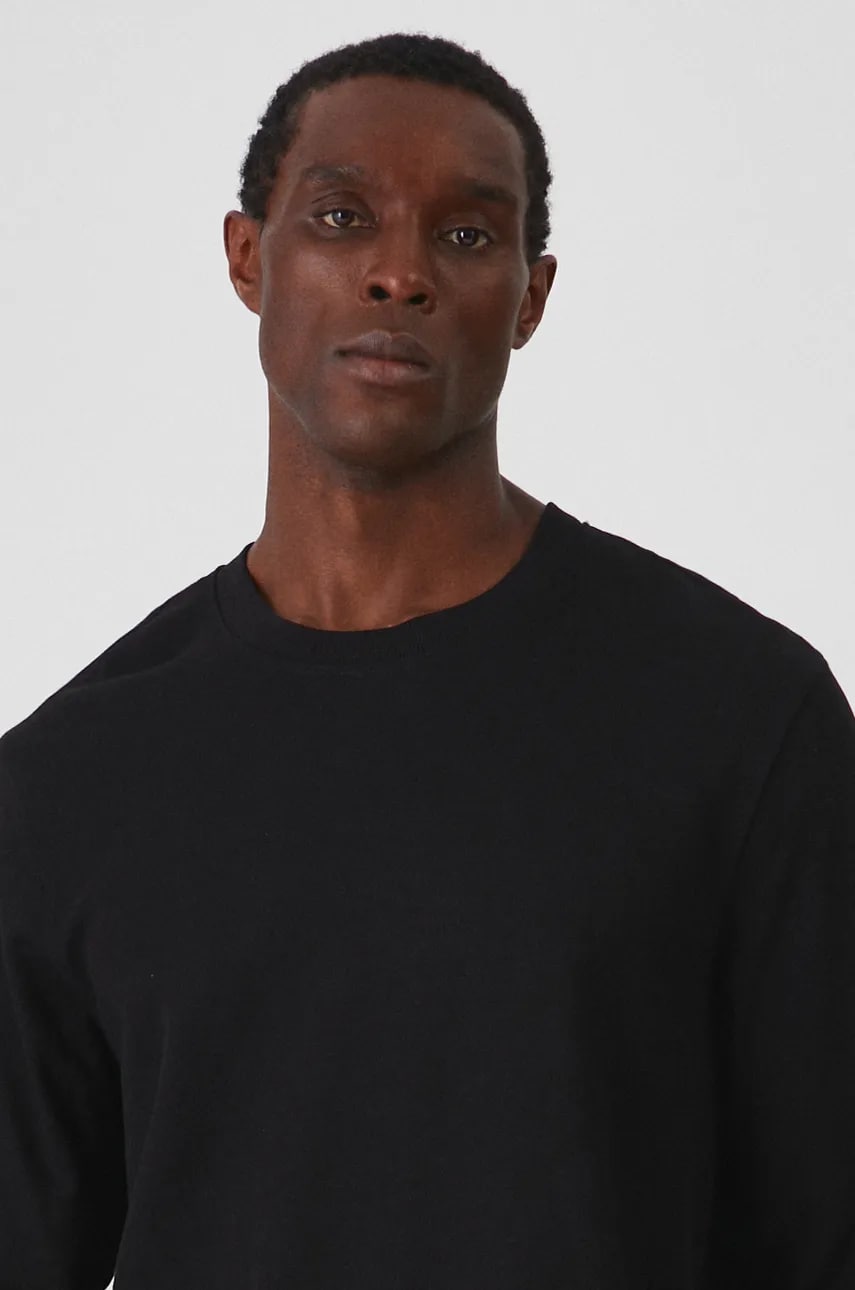 Medicine longsleeve barbati, culoarea negru, melanj