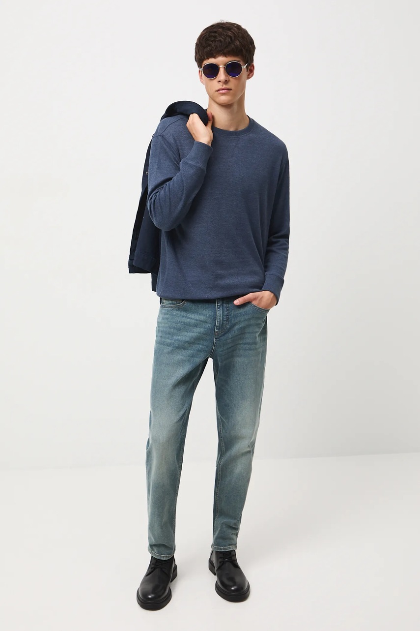 Лонгслив Medicine цвет синий однотонная