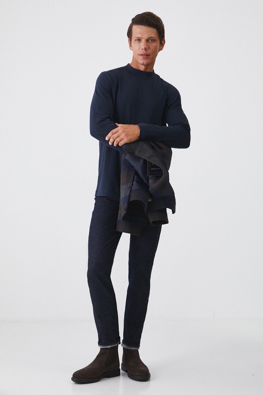 Longsleeve Medicine χρώμα: ναυτικό μπλε φωτογραφία