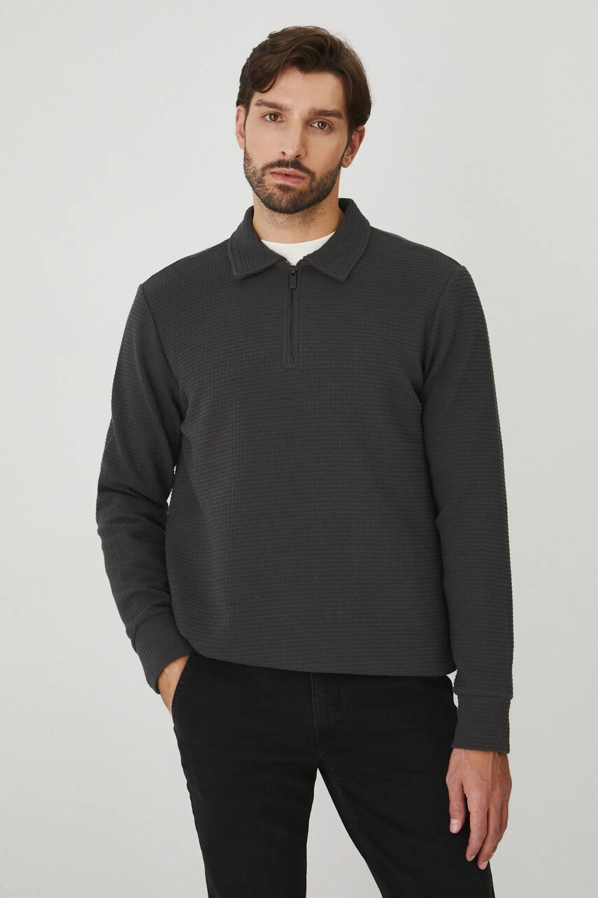 Medicine longsleeve din bumbac barbati, neted