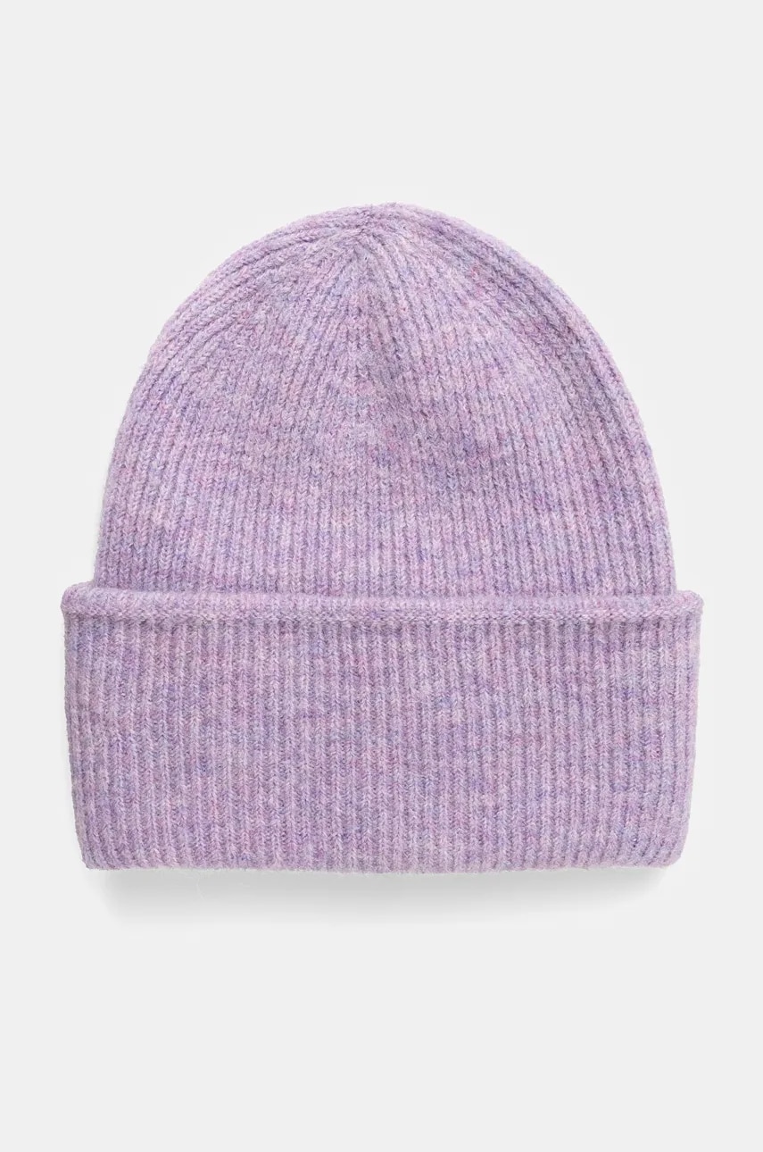 Medicine căciulă din amestec de lână de oaie și alpaca femei, culoarea violet Medicine căciulă din amestec de lână de oaie și alpaca femei, culoarea violet