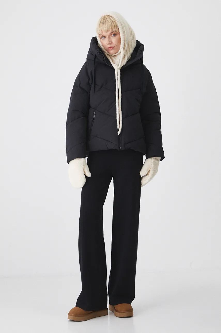 Medicine geaca femei, culoarea negru, de iarna, oversize Medicine geaca femei, culoarea negru, de iarna, oversize
