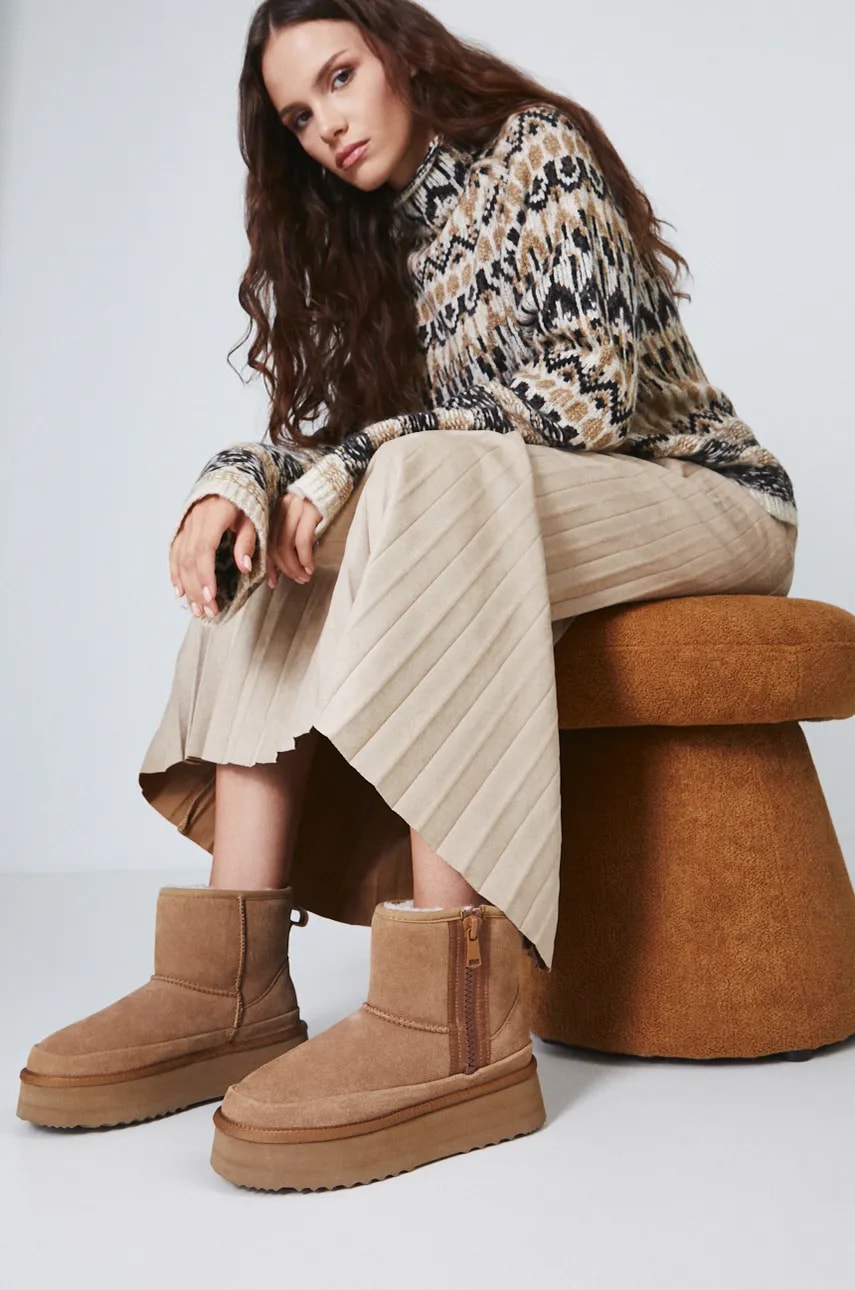 Medicine cizme de iarna culoarea maro