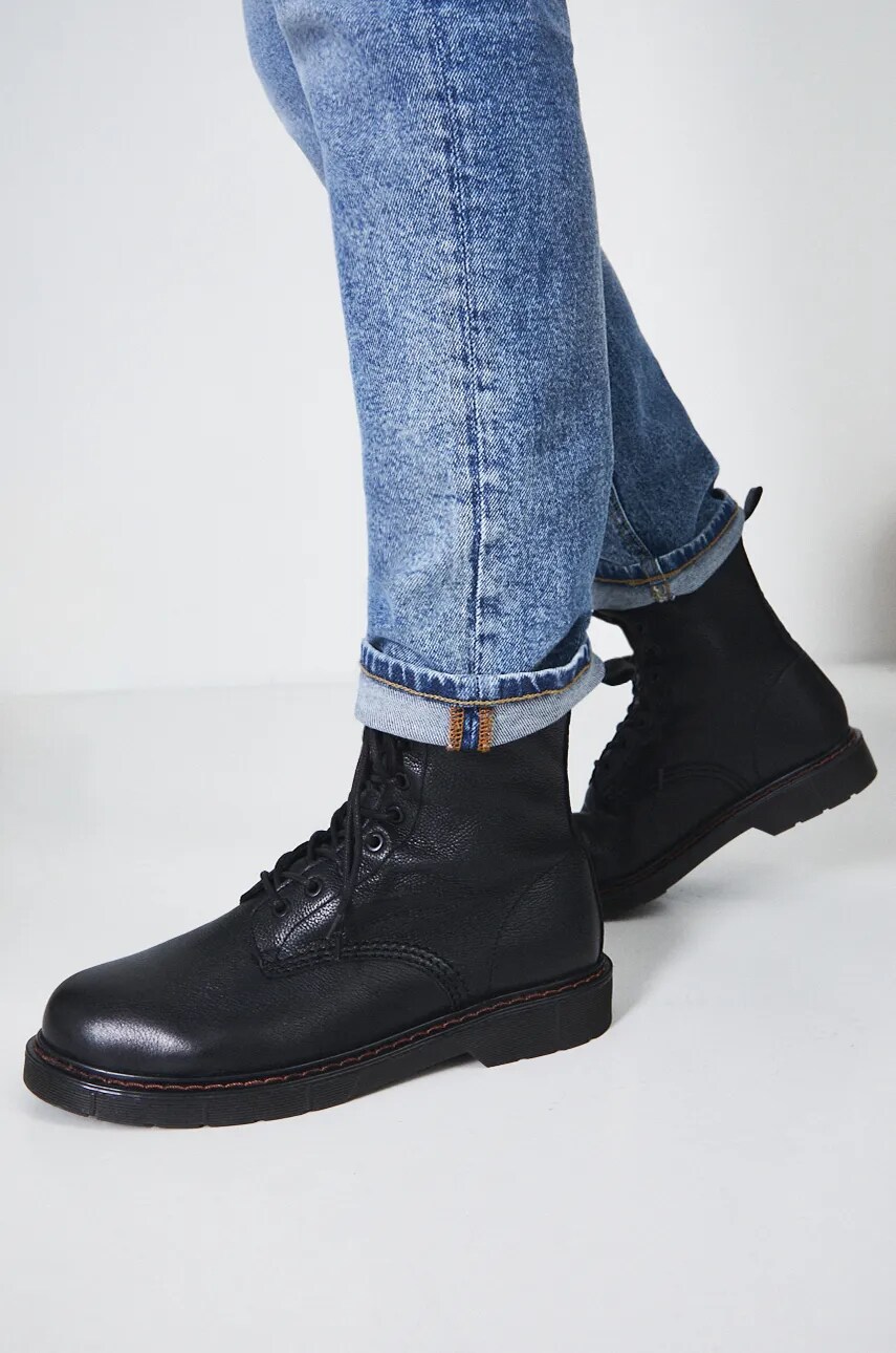 Medicine pantofi inalti barbati, culoarea negru