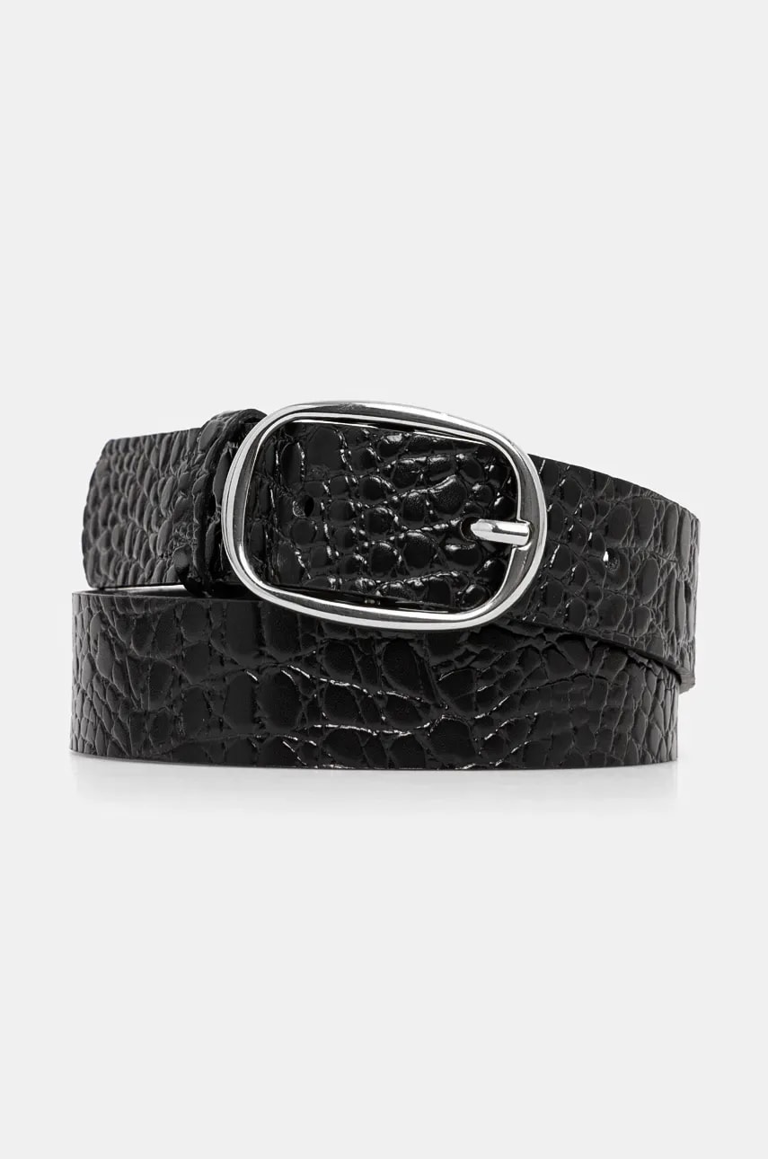 Medicine curea de piele femei, culoarea negru Medicine curea de piele femei, culoarea negru