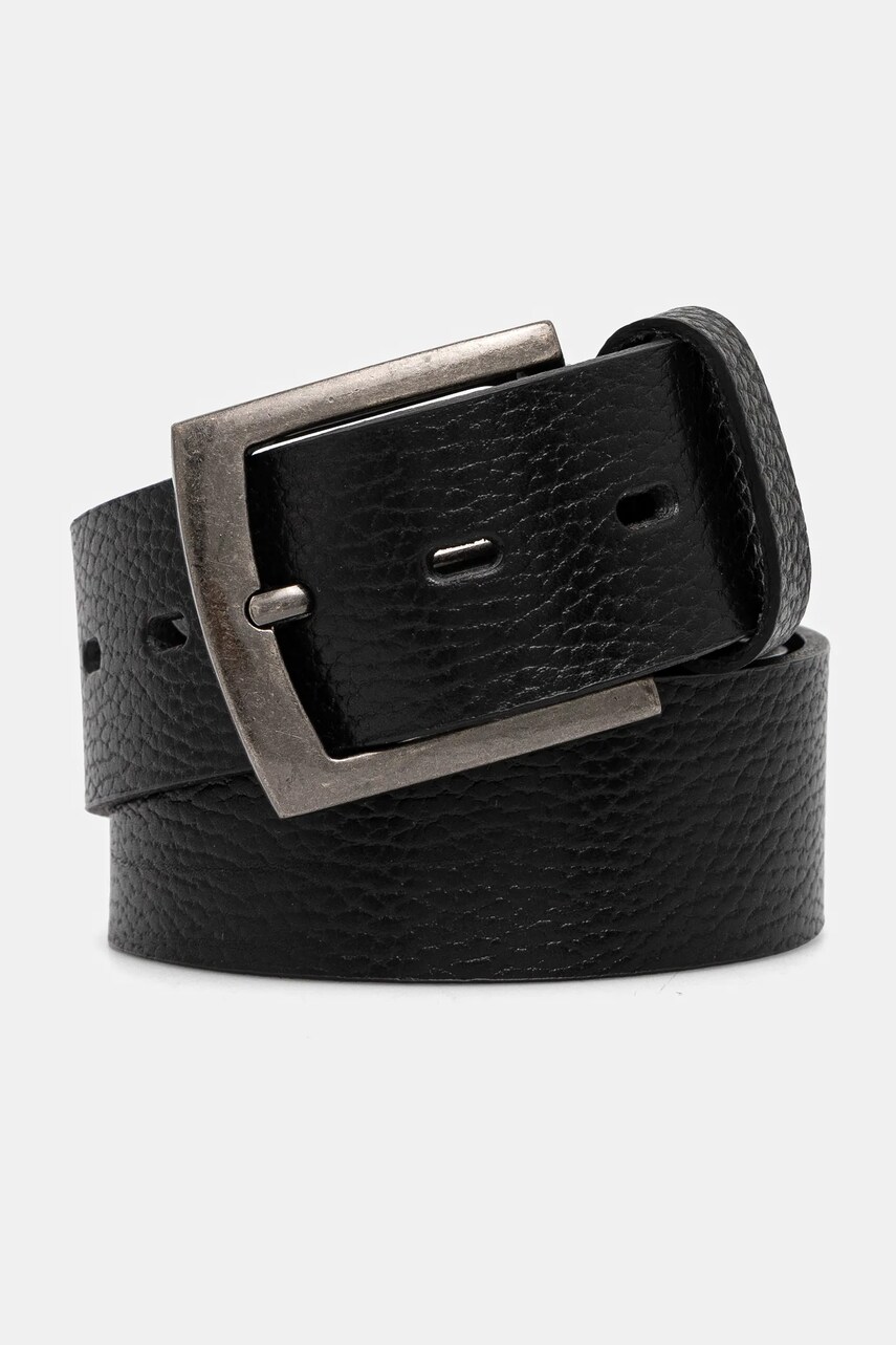 Medicine curea de piele barbati, culoarea negru