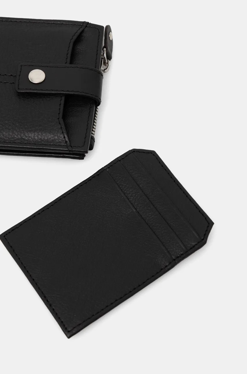 Δερμάτινο πορτοφόλι Medicine ανδρικά, χρώμα: μαύρο φωτογραφία