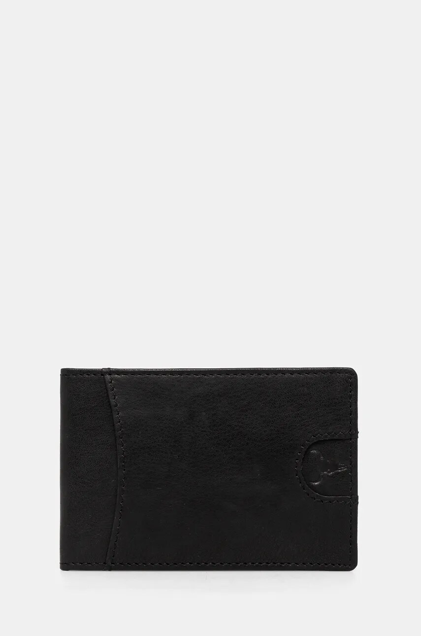 Medicine portofel de piele barbati, culoarea negru