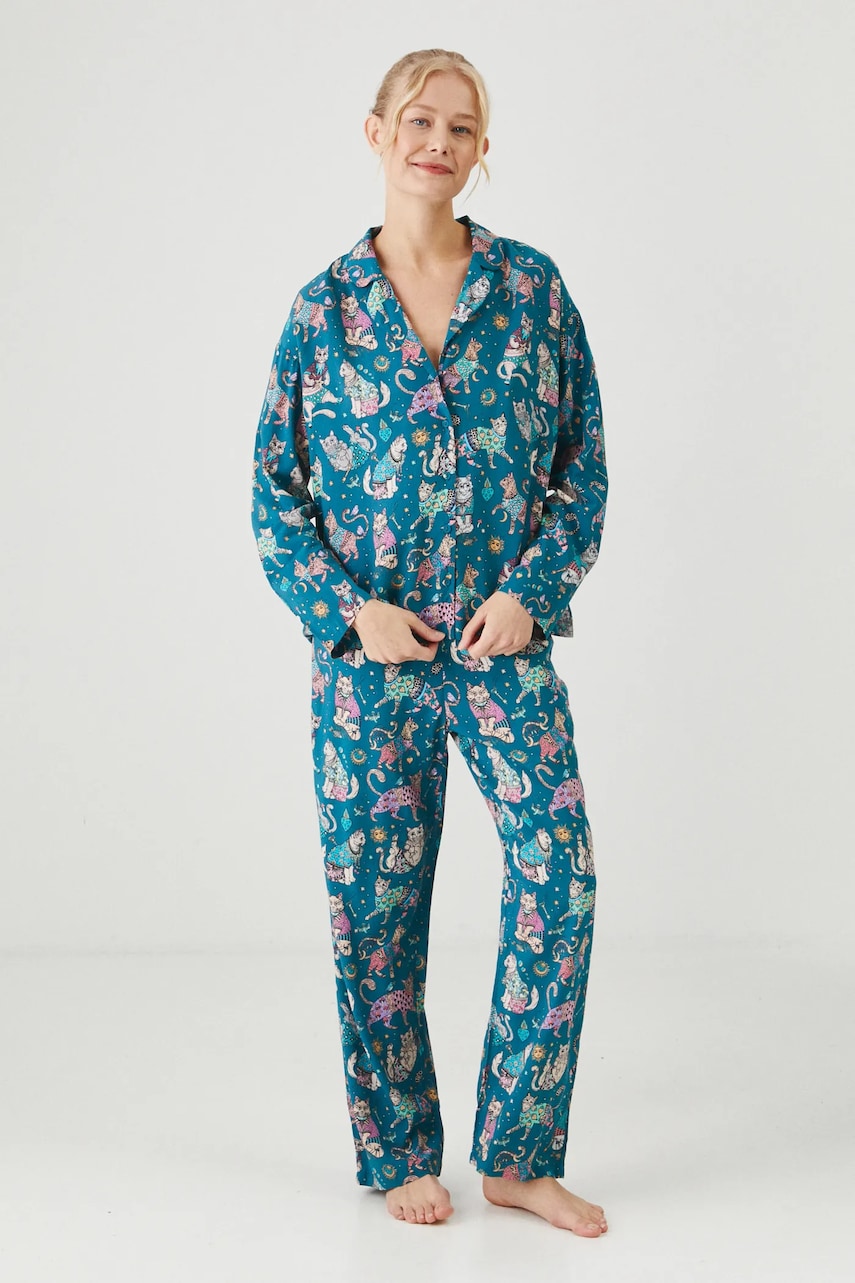 Medicine pijama femei, culoarea turcoaz Medicine pijama femei, culoarea turcoaz