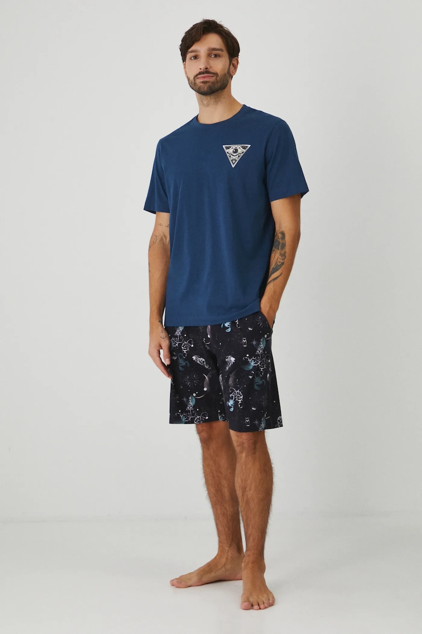 Medicine pijama barbati, culoarea negru, modelator Medicine pijama barbati, culoarea negru, modelator