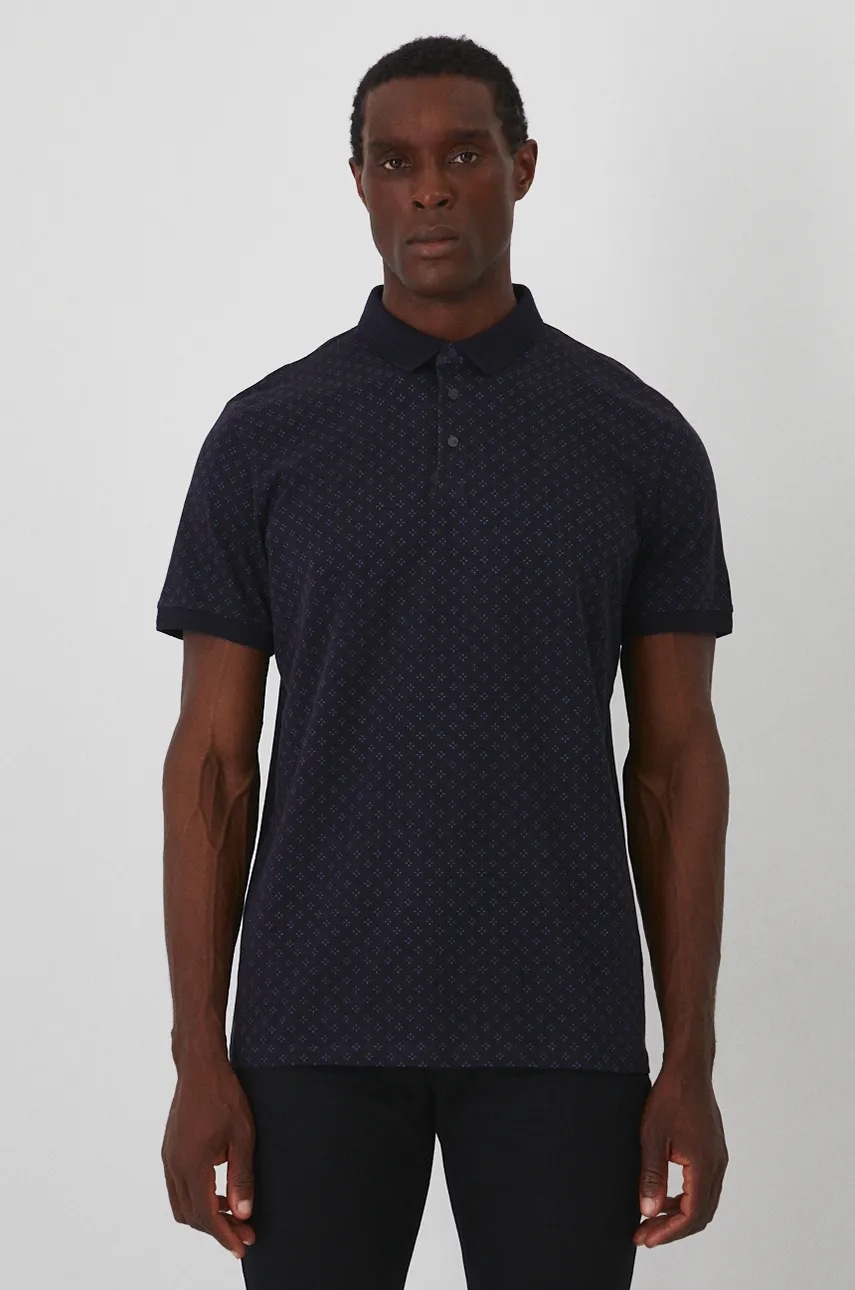 Medicine tricou polo barbati, culoarea albastru marin