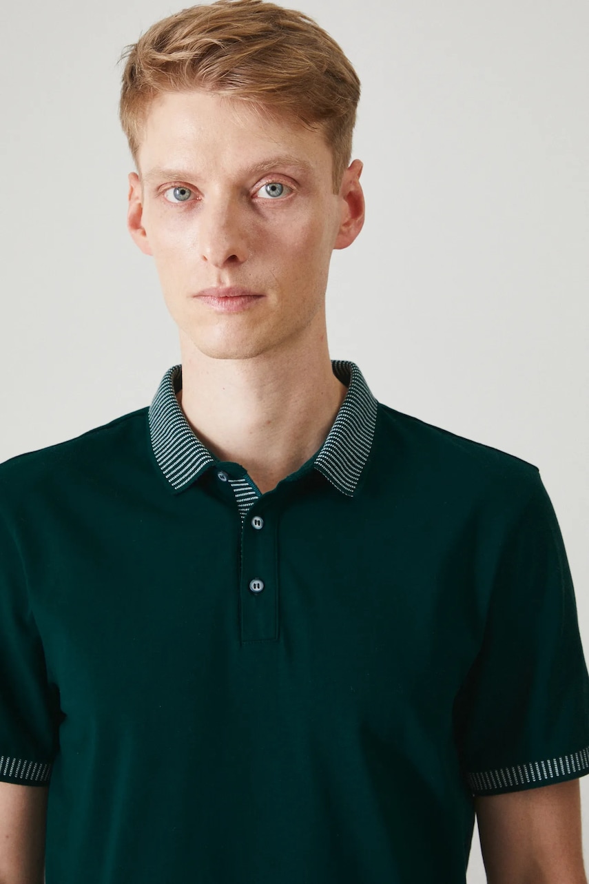 Medicine tricou polo barbati, culoarea verde, neted Medicine tricou polo barbati, culoarea verde, neted