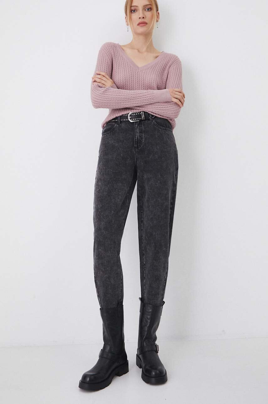 Medicine blugi din bumbac culoarea negru Medicine blugi din bumbac culoarea negru