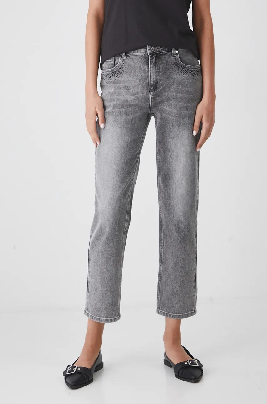 Medicine jeansi femei, culoarea gri Medicine jeansi femei, culoarea gri