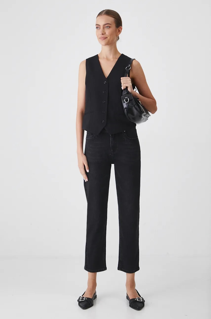 Medicine jeansi femei, culoarea negru Medicine jeansi femei, culoarea negru