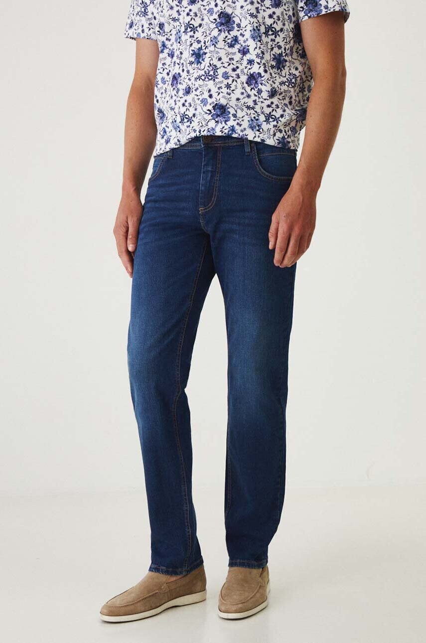 Medicine jeans bărbați, culoarea bleumarin