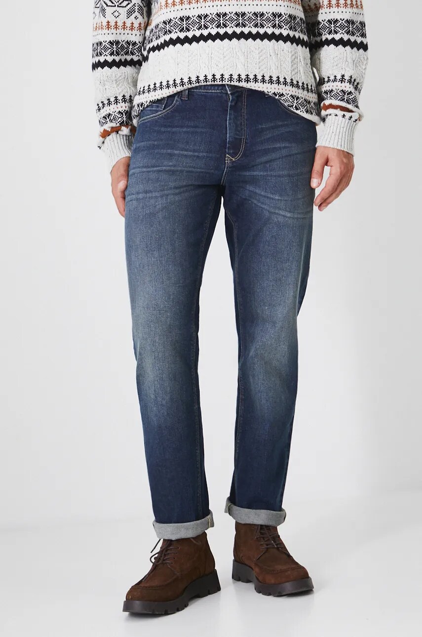 Medicine jeans barbati, culoarea bleumarin