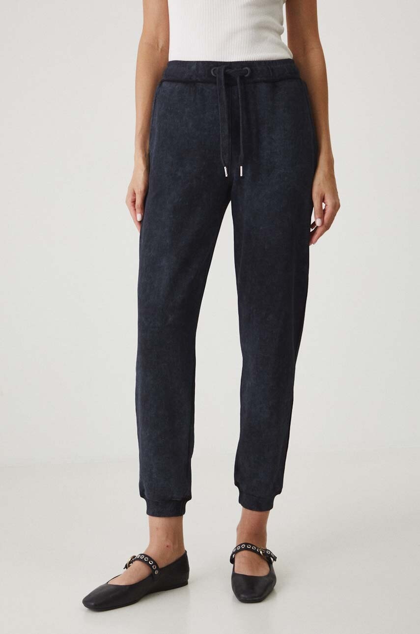 Medicine pantaloni de trening femei, culoarea gri, neted
