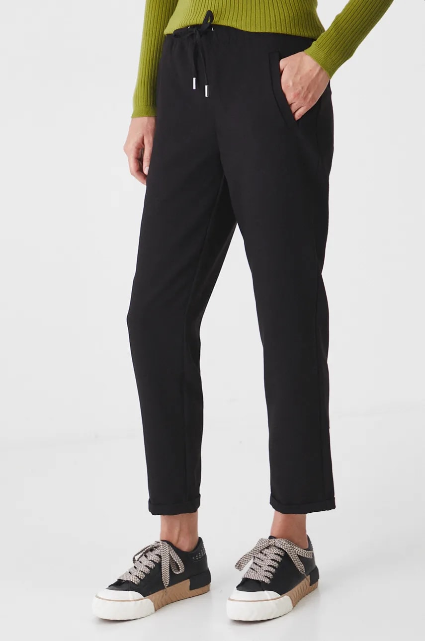 Medicine pantaloni femei, culoarea negru, medium waist Medicine pantaloni femei, culoarea negru, medium waist