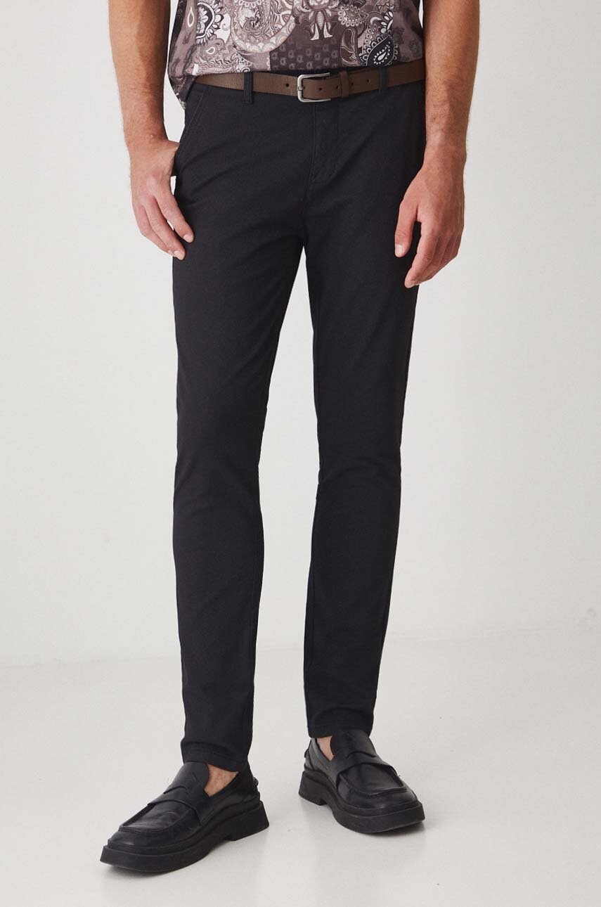 Medicine pantaloni barbati, culoarea negru, mulata