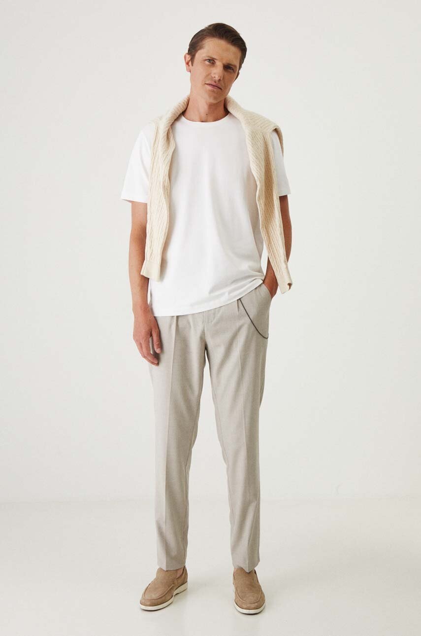 Παντελόνι Medicine χρώμα: μπεζ φωτογραφία