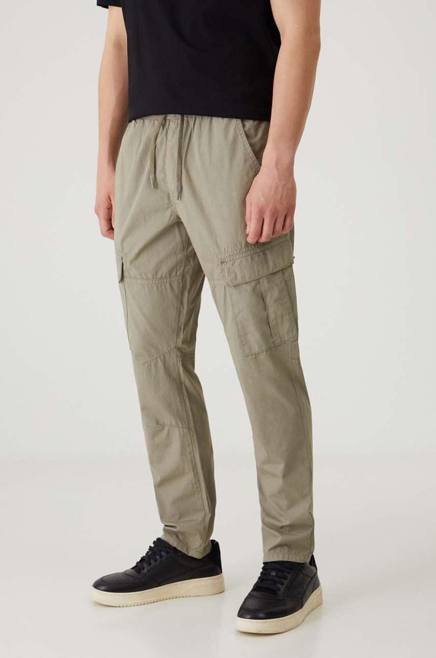 Medicine pantaloni de bumbac culoarea verde