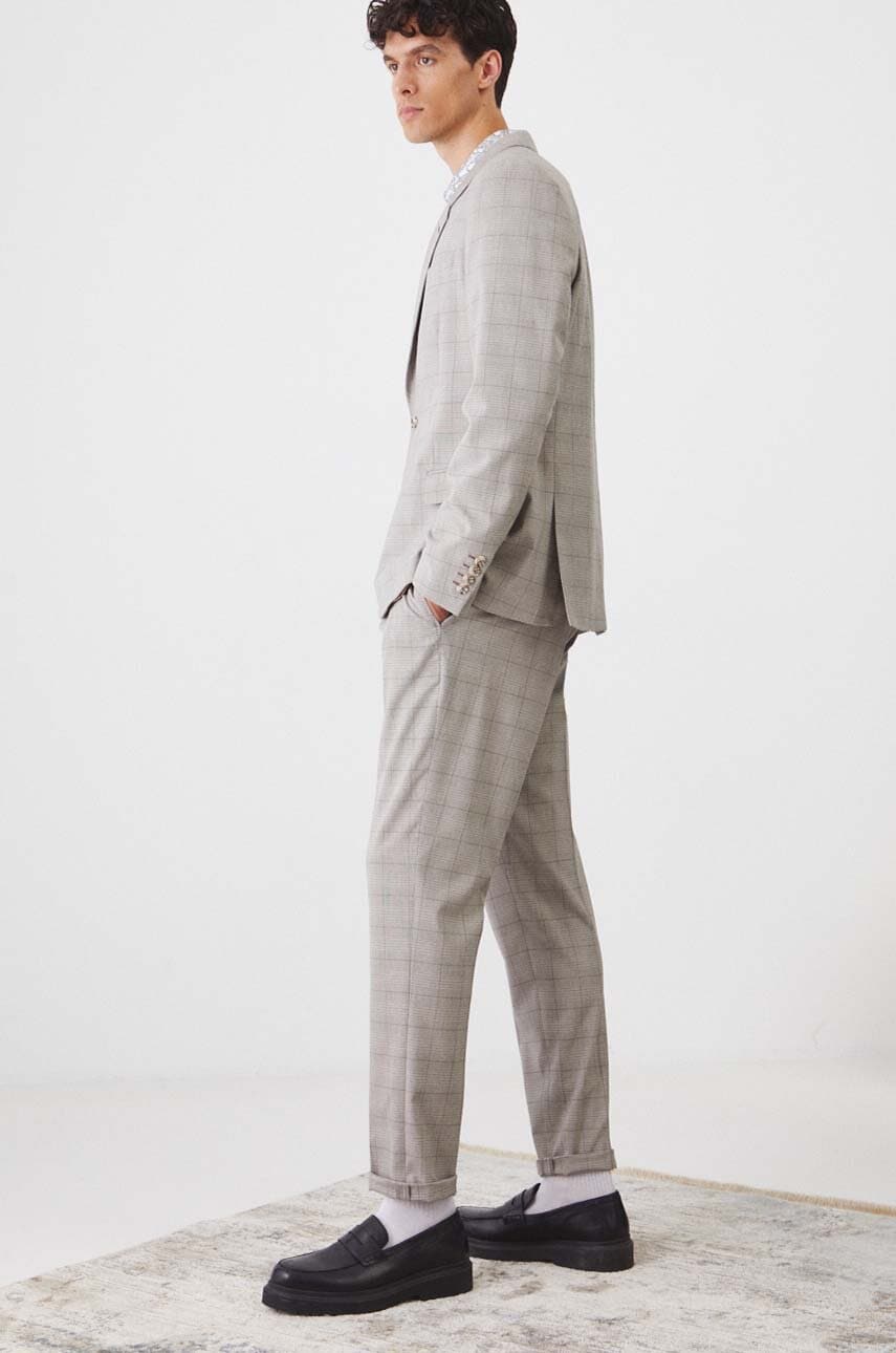 Medicine pantaloni barbati, culoarea bej, mulata Medicine pantaloni barbati, culoarea bej, mulata