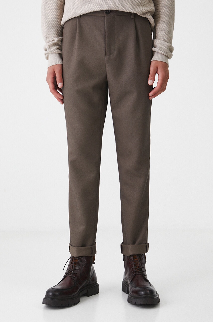 Medicine pantaloni barbati, culoarea maro, drept Medicine pantaloni barbati, culoarea maro, drept