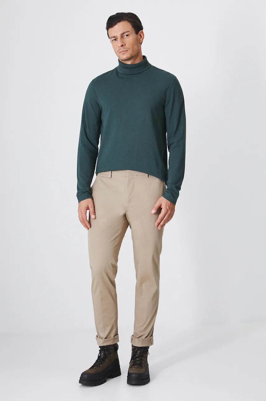 Medicine pantaloni barbati, culoarea maro, mulata