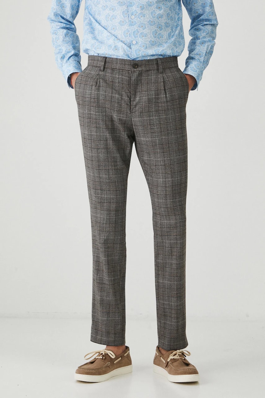 Medicine pantaloni barbati, culoarea maro, mulata Medicine pantaloni barbati, culoarea maro, mulata